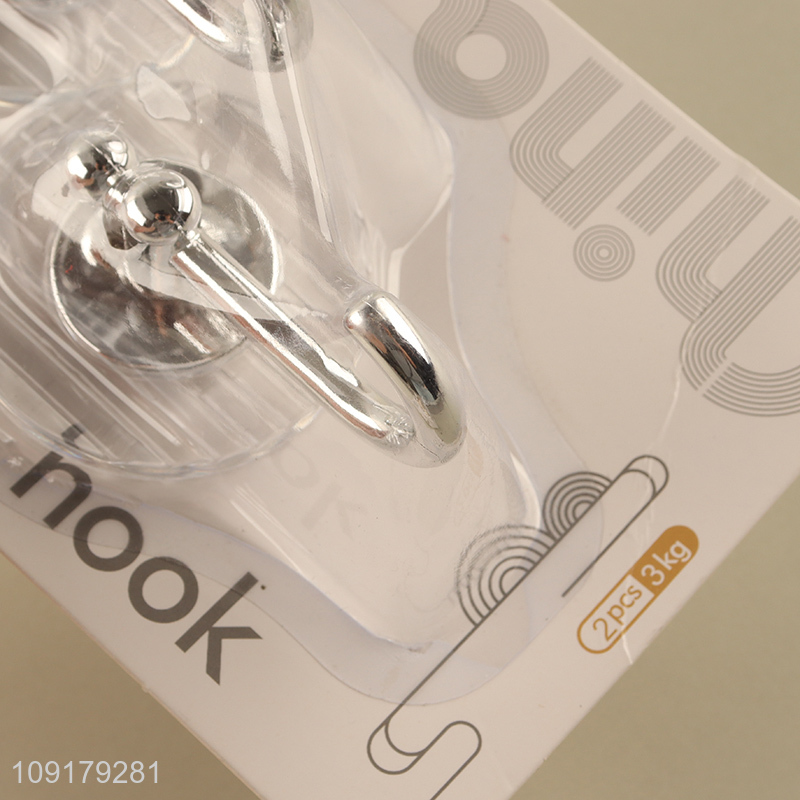 China factory 2pcs paste strong sticky hook wall hook set