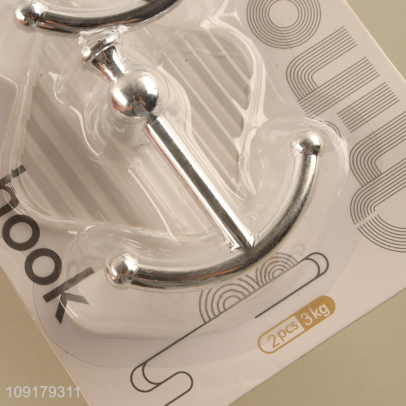 Best quality 2pcs traceless household sticky hook wall hook