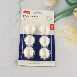 China Imports 6 Pieces Heavy Duty Wall Hanging Hooks Adhesive Hooks