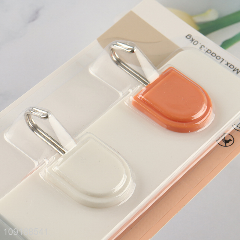 Factory Supply 5 Hooks Adhesive Hooks Heavy Wall Mounted Coat Rack