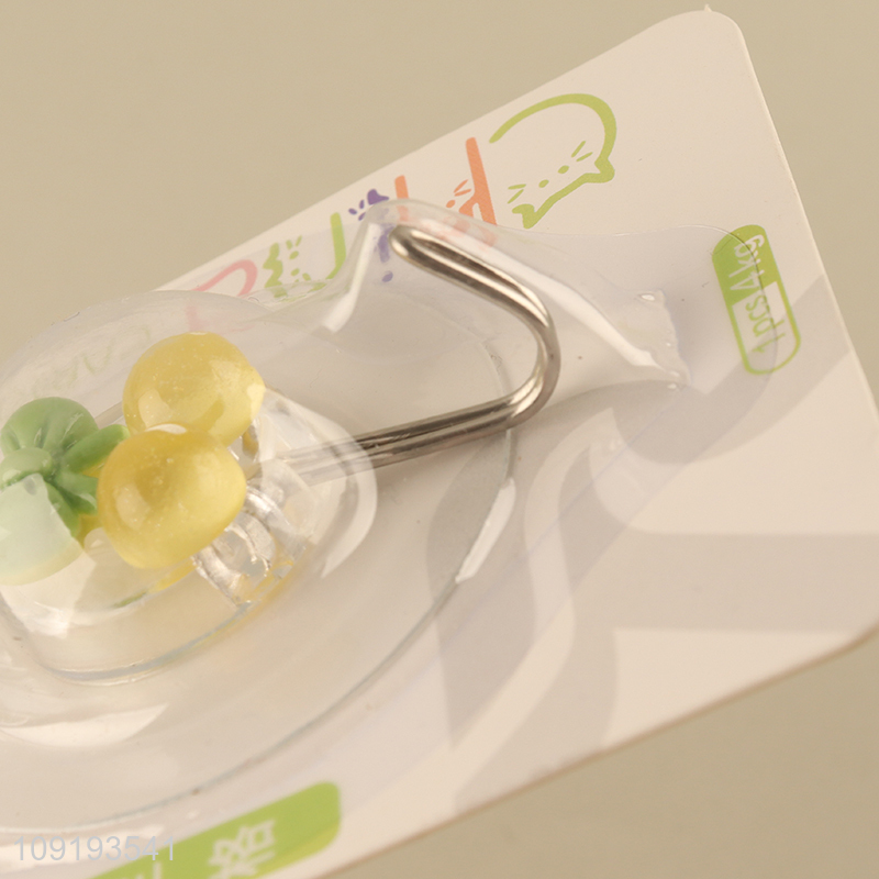 Good Quality 2PCS Cute Utility Hooks Adhesive Hooks for Hanging Towel