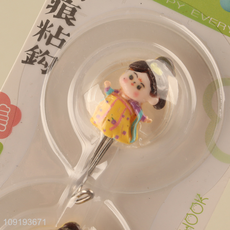 New Product 2PCS Cute Utility Hooks Adhesive Hooks for Hanging Towel