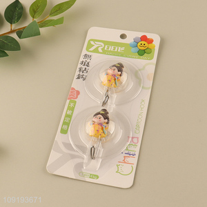 New Product 2PCS Cute Utility Hooks Adhesive Hooks for Hanging Towel