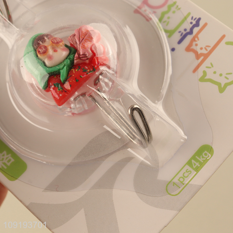 China Imports 2PCS Cute Adhesive Hooks Decorative Towel Coat Key Hooks