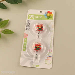New Arrival 2PCS Cute Christmas Wall Hooks Utility Hooks for Bathroom