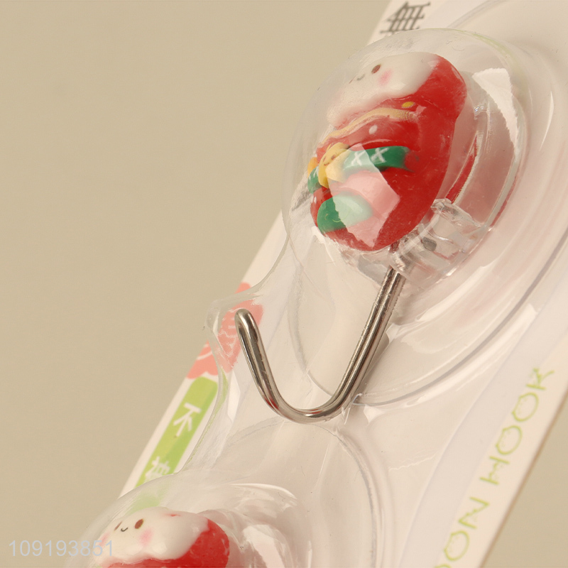 New Arrival 2PCS Cute Christmas Wall Hooks Utility Hooks for Bathroom