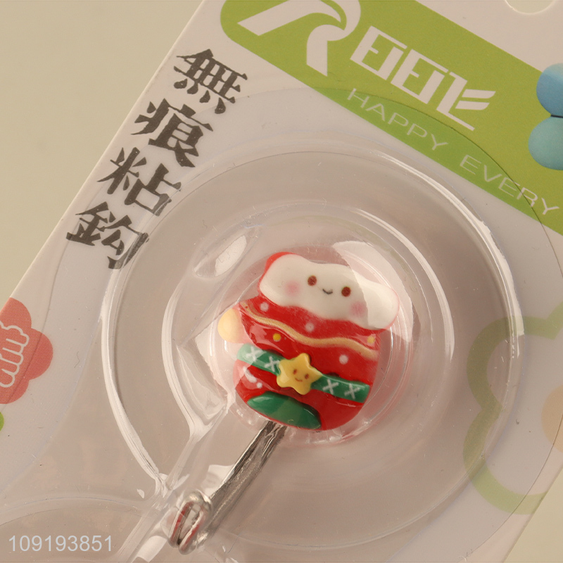 New Arrival 2PCS Cute Christmas Wall Hooks Utility Hooks for Bathroom