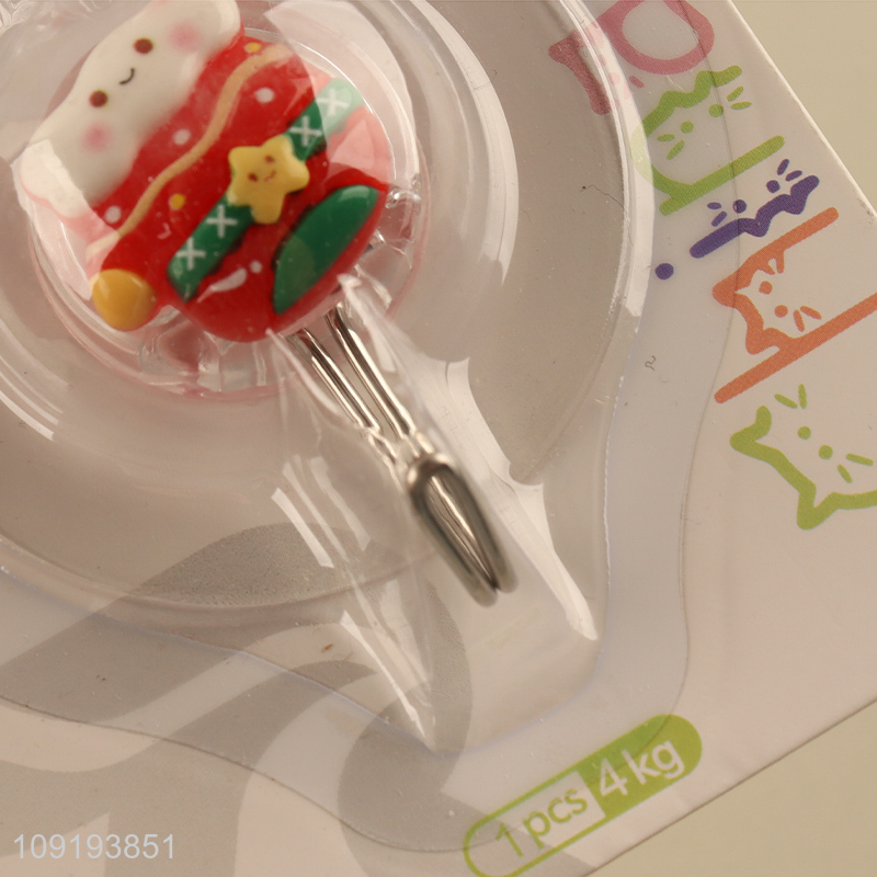 New Arrival 2PCS Cute Christmas Wall Hooks Utility Hooks for Bathroom