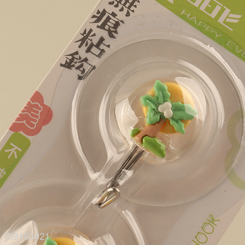 Popular Product 2PCS Cute Utility Hooks Adhesive Towel Hooks for Hanging