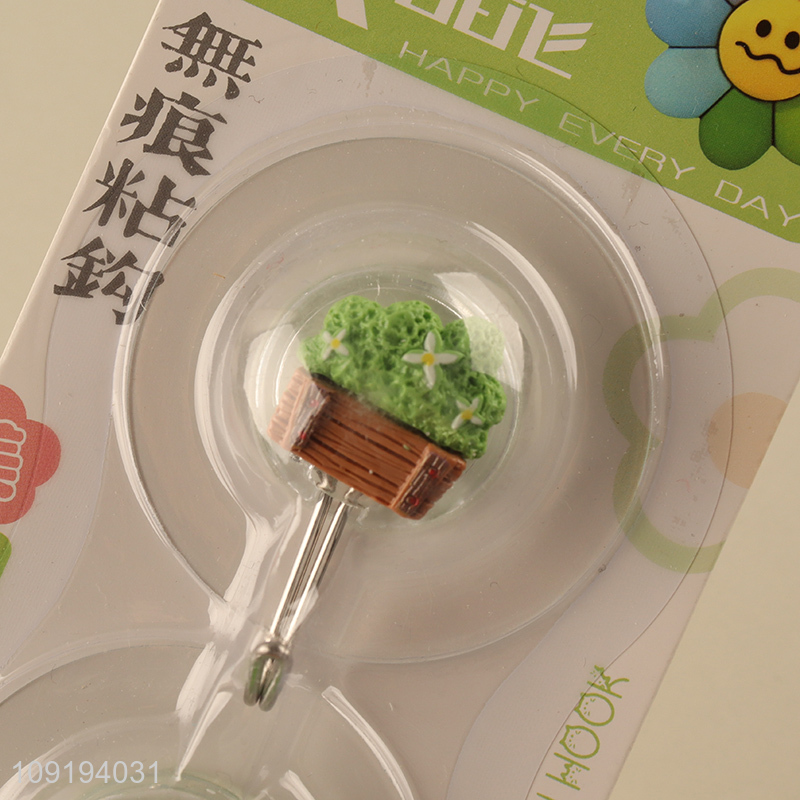 Online Wholesale 2PCS Cute Wall Hooks Adhesive Hooks Sticky Wall Hooks