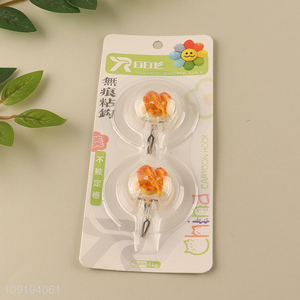 Hot Selling 2PCS Cute Utility Hooks Adhesive Hooks for Hanging Towel