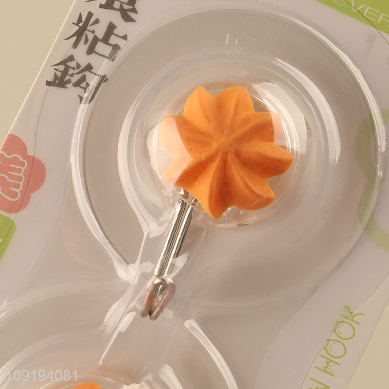 High Quality 2PCS Cute Wall Hooks Strong Adhesive Towel Coat Hooks