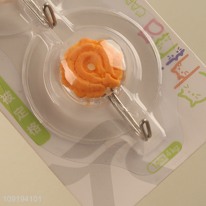 China Imports 2PCS Cute Adhesive Wall Hooks Heavy Duty Utility Hooks