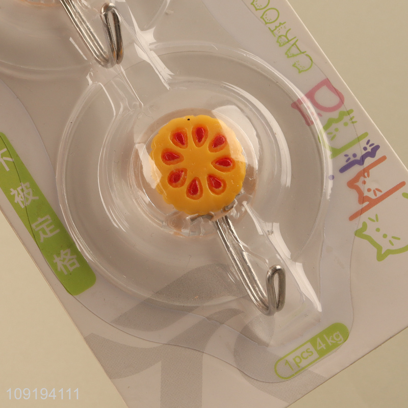 Factory Supply 2PCS Cute Adhesive Wall Hooks Utility Hooks for Bathroom