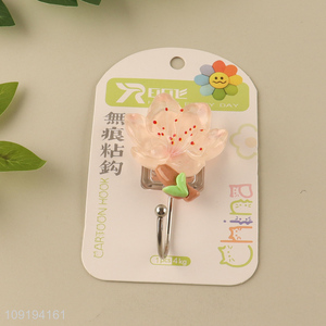 Hot Selling 1PC Flower Wall Hooks Adhesive Hooks Sticky Wall Hooks