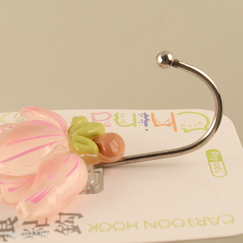 High Quality 1PC Flower Utility Hooks Adhesive Towel Hooks for Hanging