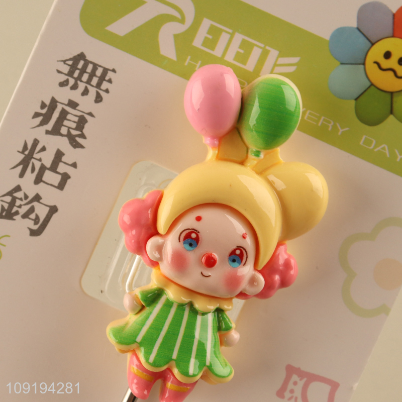 High Quality 1PC Cute Hooks Self Adhesive Hooks Stick On Wall Hooks