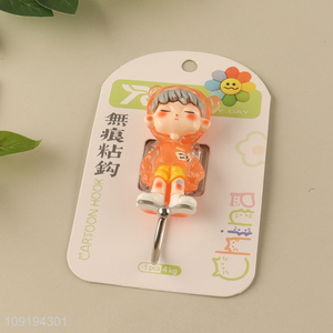 China Imports 1PC Cute Hooks Adhesive Hooks Waterproof Coat Key Hooks