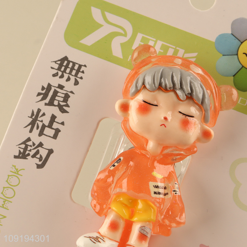 China Imports 1PC Cute Hooks Adhesive Hooks Waterproof Coat Key Hooks