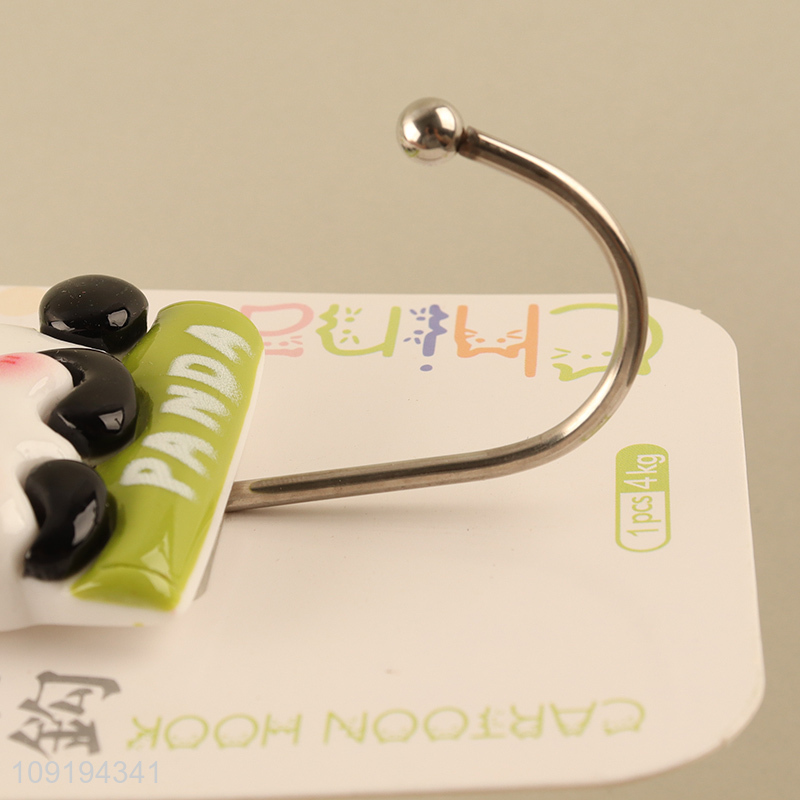 Good Quality 1PC Cute Panda Hooks Strong Adhesive Towel Coat Hooks