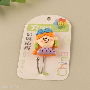 Hot Selling 1PC Cute Adhesive Wall Hooks Heavy Duty Utility Hooks