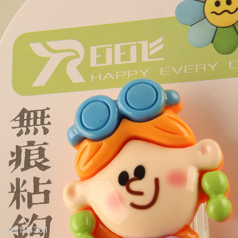 Hot Selling 1PC Cute Adhesive Wall Hooks Heavy Duty Utility Hooks