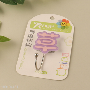 High Quality 1PC Chinese Character Hooks Adhesive Hooks Coat Key Hooks