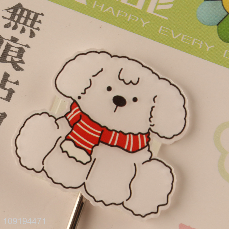 New Product 1PC Cute Dog Wall Hooks Strong Adhesive Towel Coat Hooks