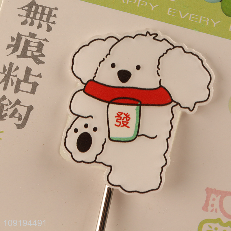 Factory Price 1PC Cute Dog Wall Hooks Strong Adhesive Decorative Hooks