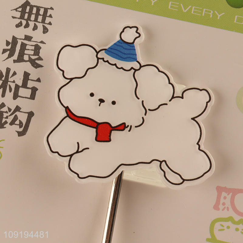 High Quality 1PC Cute Dog Adhesive Hooks Decorative Towel Coat Hooks