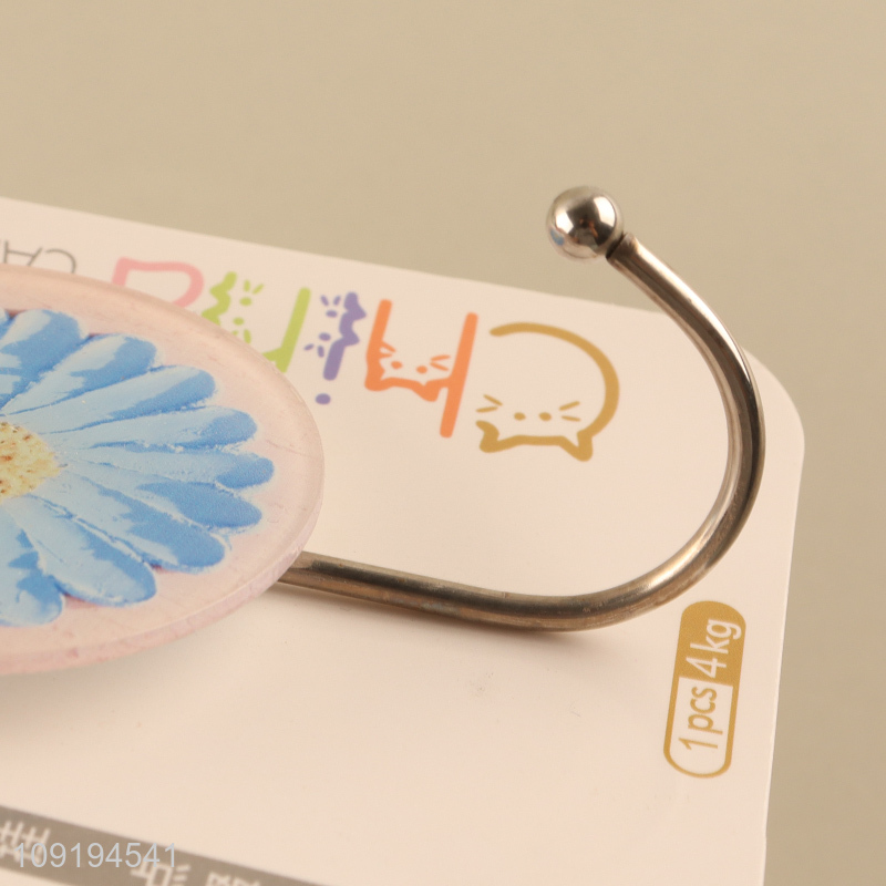 Good Quality 1PC Flower Hooks Self Adhesive Hooks Stick On Wall Hooks