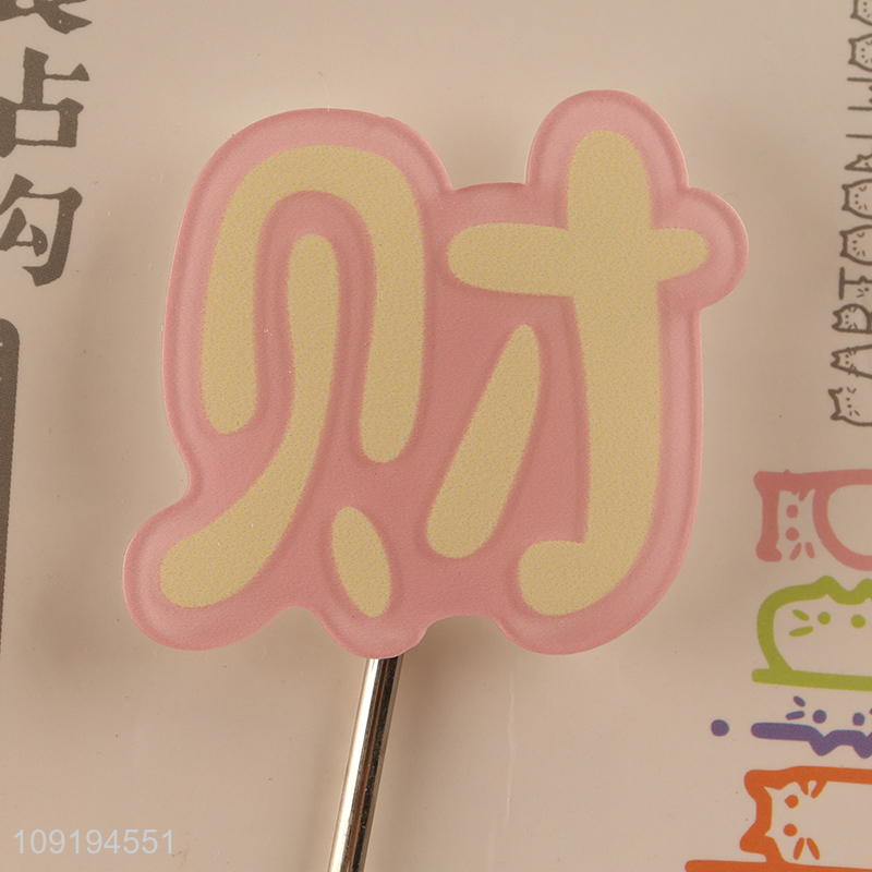 New Arrival 1PC Chinese Character Hooks Adhesive Hooks Sticky Wall Hooks