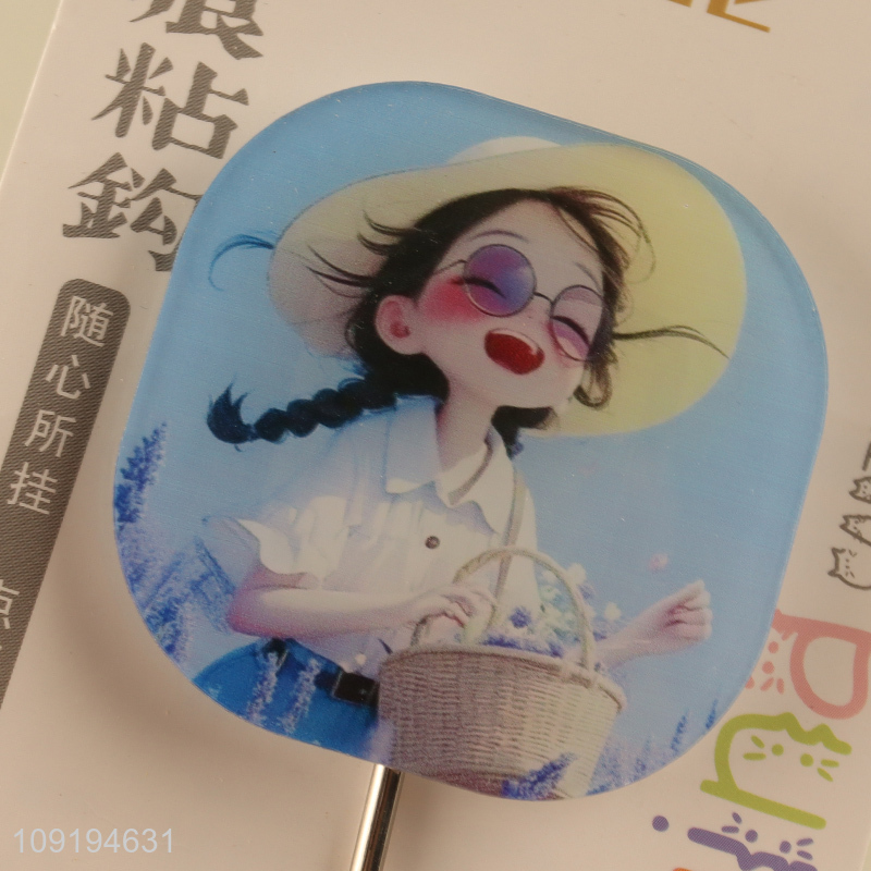 Online Wholesale 1PC Cute Adhesive Wall Hooks Utility Hooks for Bathroom