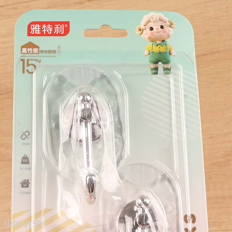 Hot products 2pcs household bathroom kitchen sticky hook wall hook