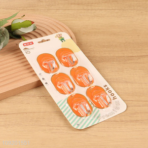 Most popular 6pcs household bathroom kitchen sticky hook wall hook