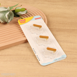 China factory 3pcs household self-adhesive sticky hook wall hook set