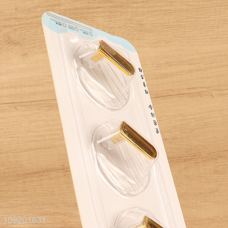 Good selling 3pcs bathroom kitchen sticky hook wall hook set