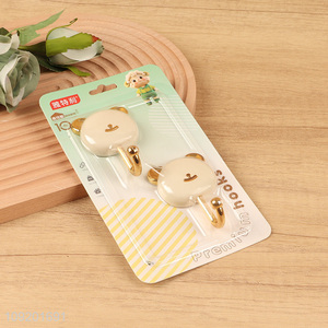 Online wholesale 2pcs bear shape household sticky hook wall hook