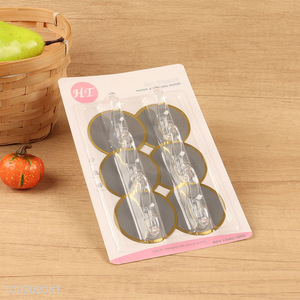 High quality 6pcs household heavy duty sticky hook adhesive hook