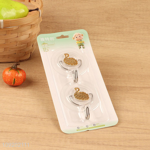 Popular products 2pcs household bathroom sticky hook adhesive hook set