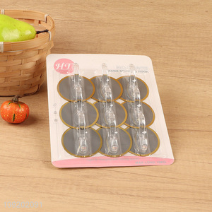 Most popular 12pcs round wall hook sticky hook adhesive hook set