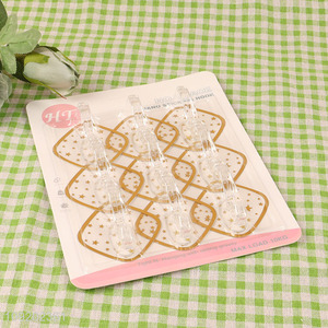 Low price 9pcs household sticky hook adhesive hook set for bathroom kitchen