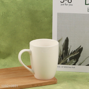 Low price white <em>ceramic</em> 320ml water <em>cup</em> coffee <em>cup</em> water mug for sale