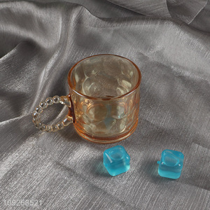 Hot selling glass unbreakable water cup coffee cup with handle