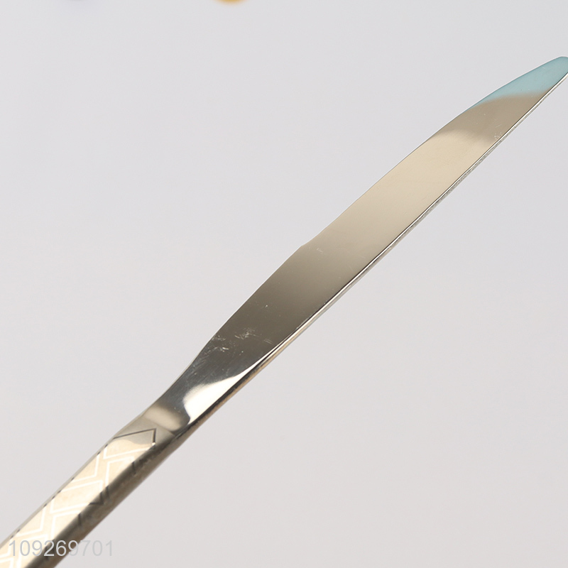 China factory home restaurant tableware stainless steel dinner knife for sale