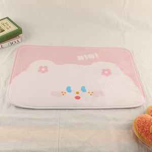 Popular products cartoon bear pink floor mat door mat for sale