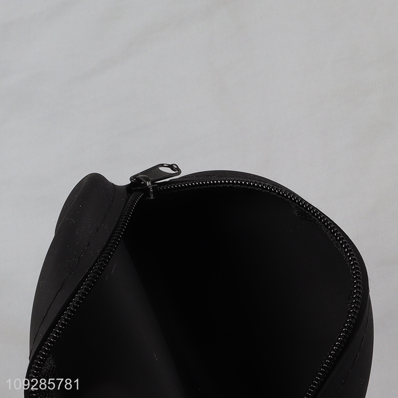 Yiwu market black silicone coin purse change purse for sale