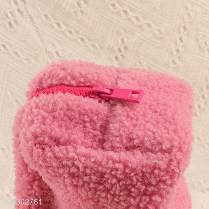 Online wholesale plush students stationery pencil bag