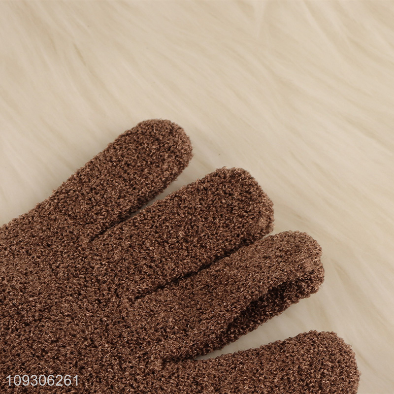 Hot selling bath gloves exfoliating gloves wholesale