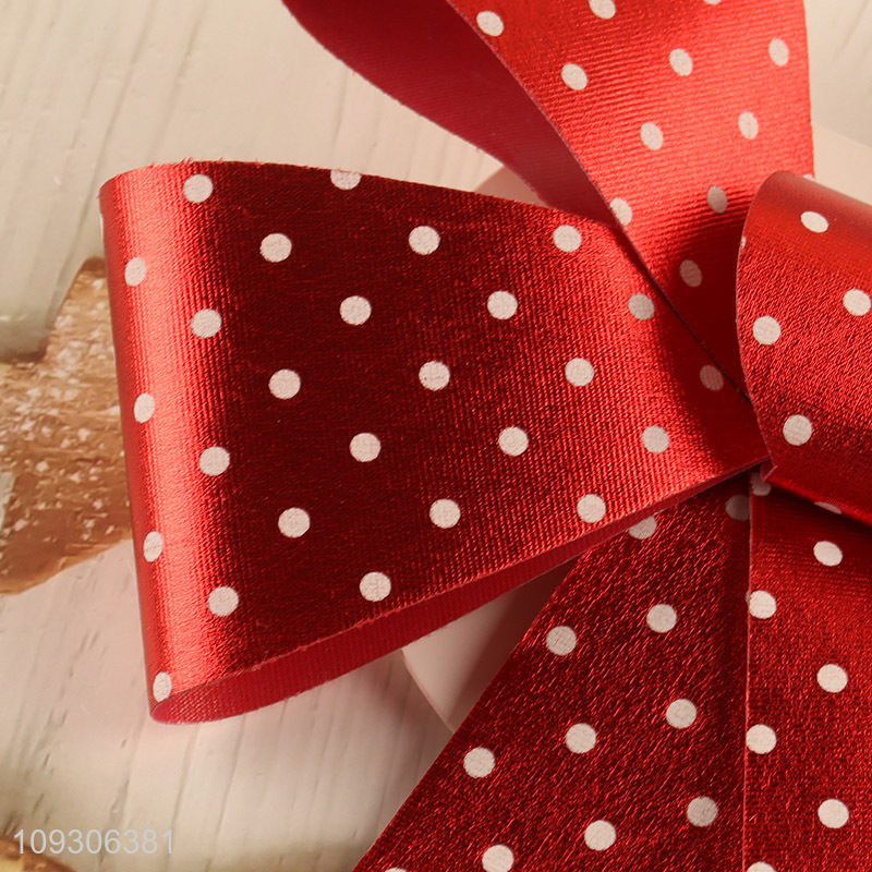 Yiwu market red christmas hanging ornament christmas bowknot